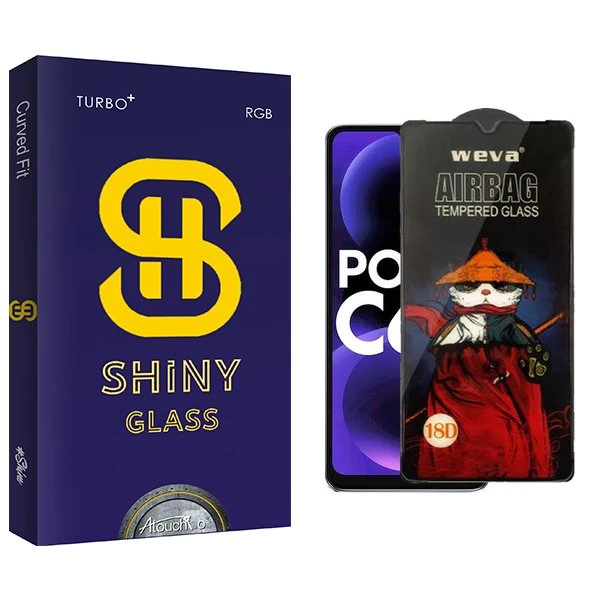 محافظ صفحه نمایش آتوچبو مدل Shiny Airbag مناسب برای گوشی موبایل شیائومی Poco C61