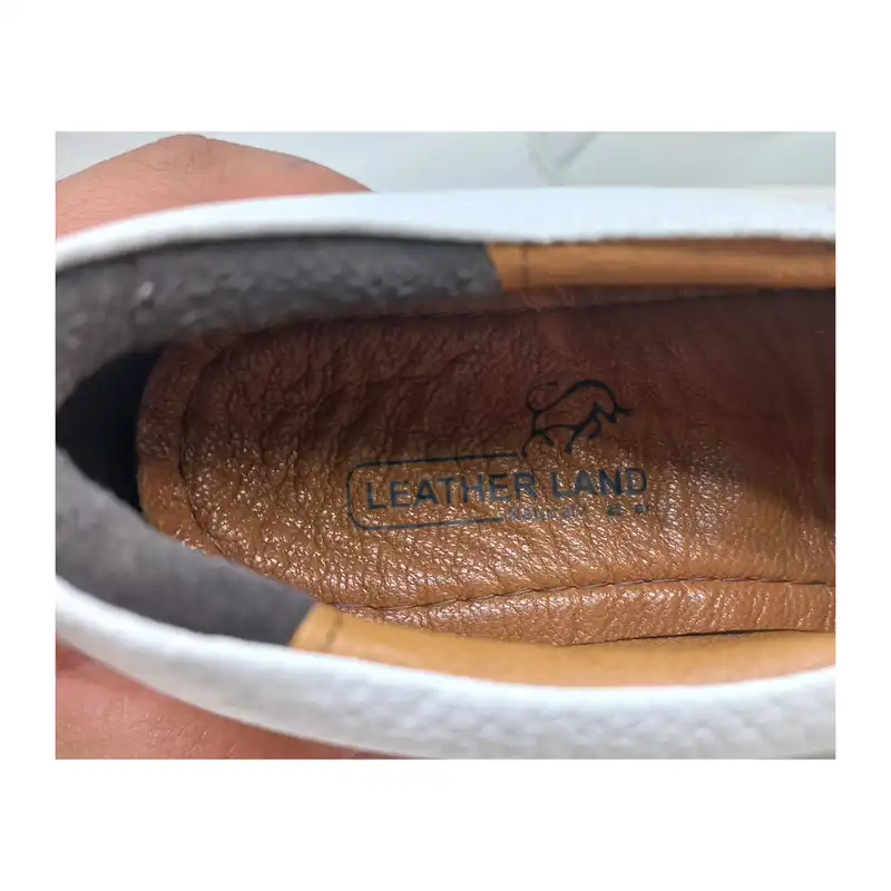 کفش روزمره زنانه سرزمین چرم کد 141796 رنگ سفید