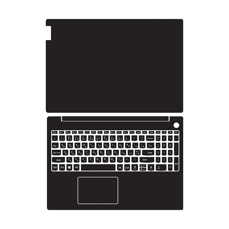 برچسب محافظ لپ تاپ توییجین و موییجین کد 01 مناسب برای لپ تاپ لنوو Ideapad 3 15ITL05 به همراه برچسب حروف فارسی کیبورد 