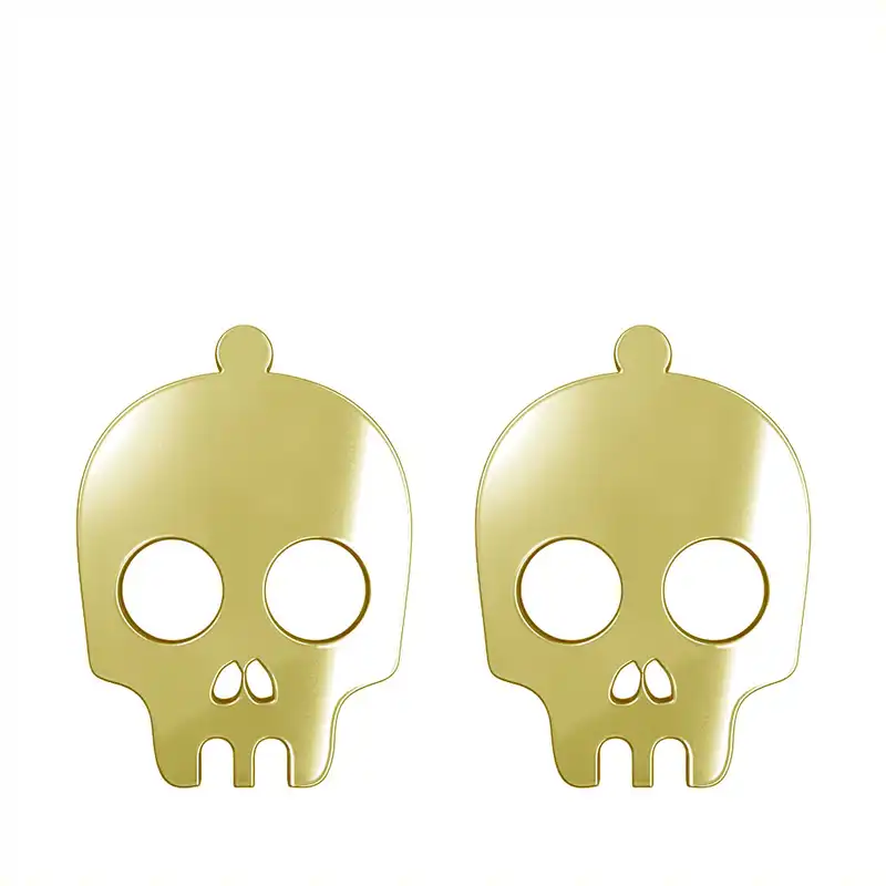 گوشواره طلا 18 عیار زنانه مدوپد مدل جمجمه کد GA1-15693