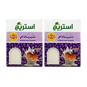 شیربادام ساده بدون شکر استریج - 200 گرم مجموعه 2 عددی