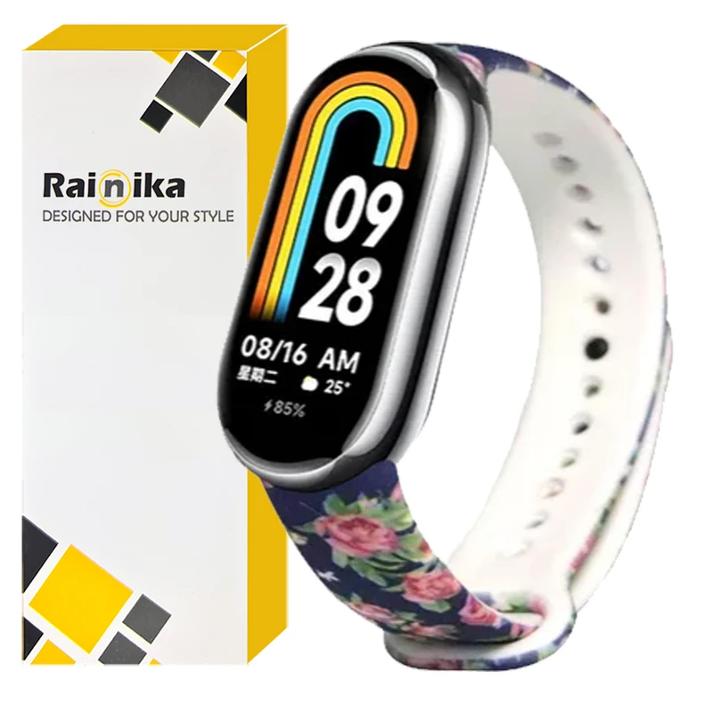  بند رینیکا مدل ROSE Flower Mi 9 - 8 مناسب برای مچ بند هوشمند شیائومی Mi Band 8 / Mi Band 9