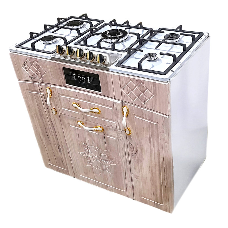 اجاق گاز 5 شعله هاکان مدل اجاق گاز چهار درب صفحه استیل اپکسی کوهان دار