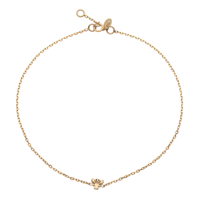 پابند طلا 18 عیار زنانه درریس مدل fc450