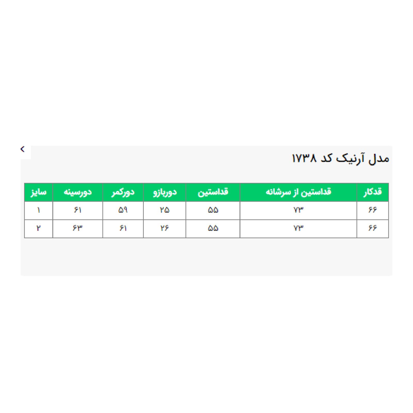 کاپشن زنانه السانا مدل آرنیک کد 173801 -  - 5
