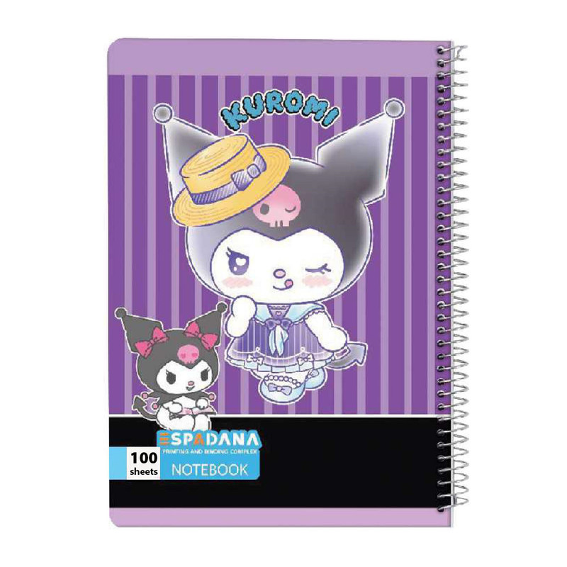 دفتر مشق 100 برگ اسپادانا مدل کرومی کد 1076789 مجموعه 4 عددی