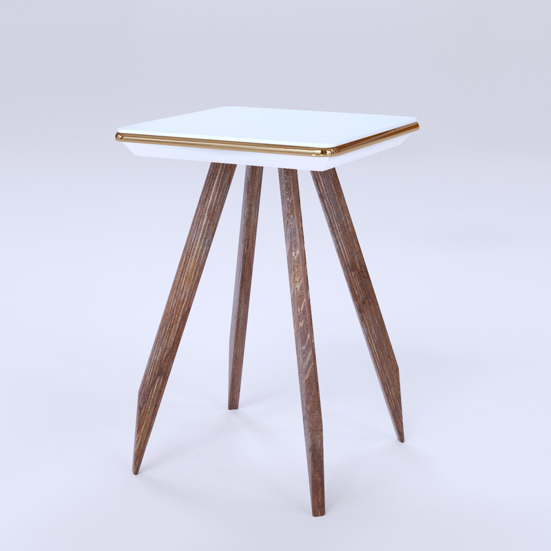 استند گلدان کفی سرامیک   25x25x40، مدل PHD-c40