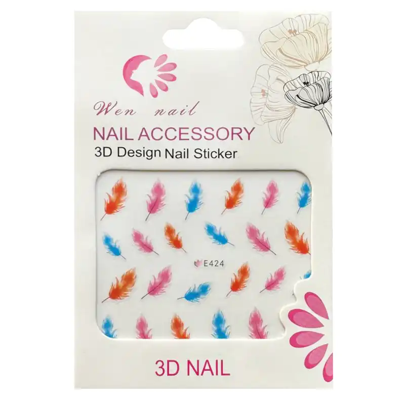 برچسب لنز ناخن مدل E-424