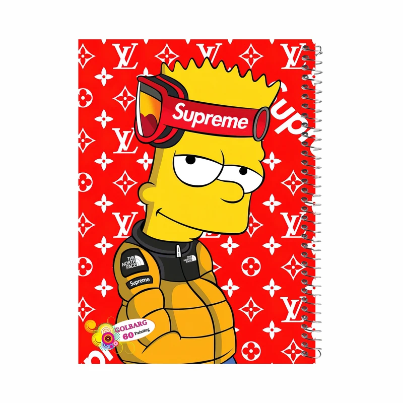 دفتر نقاشی 60 برگ گلبرگ طرح پسرانه کد 219