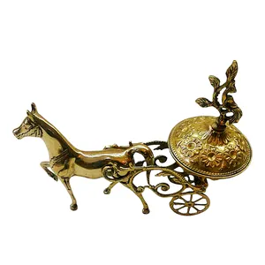 قندان برنجی مدل کالسکه کد H-1273