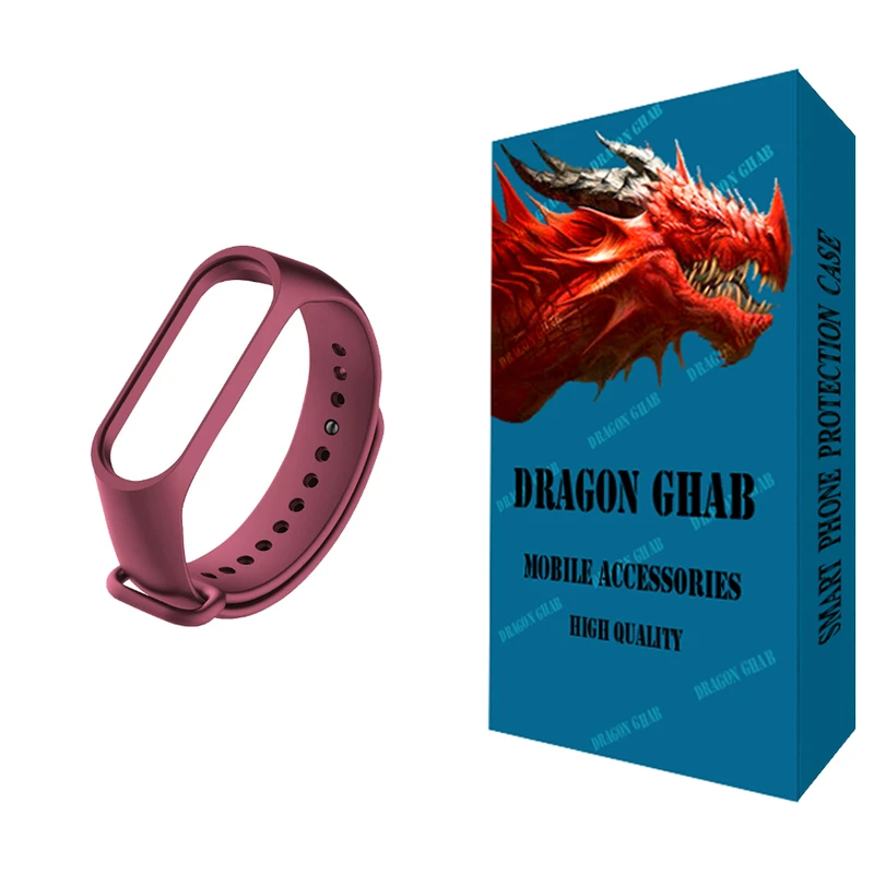 بند دراگون قاب مدل MI مناسب برای مچ بند هوشمند شیائومی Mi Band 5