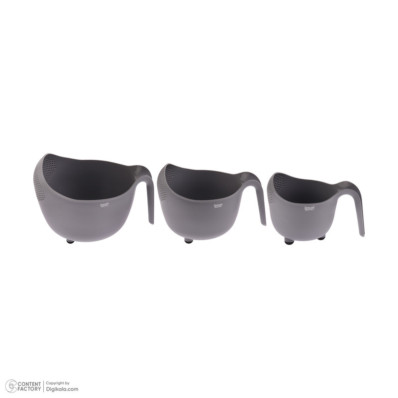 آبکش و آبگیر لیمون مدل Non Slip مجموعه 3 عددی آبکش و آبگیر لیمون مدل Non Slip مجموعه 3 عددی