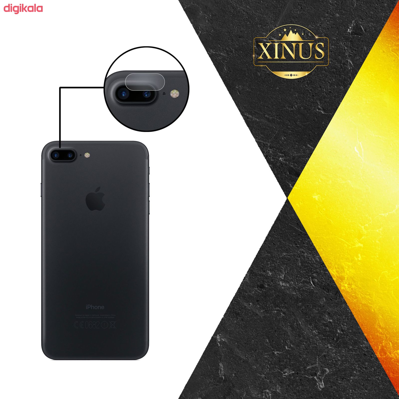  خرید اینترنتی با تخفیف ویژه محافظ لنز دوربین ژینوس مدل PLX مناسب برای گوشی موبایل اپل iPhone 7 Plus
