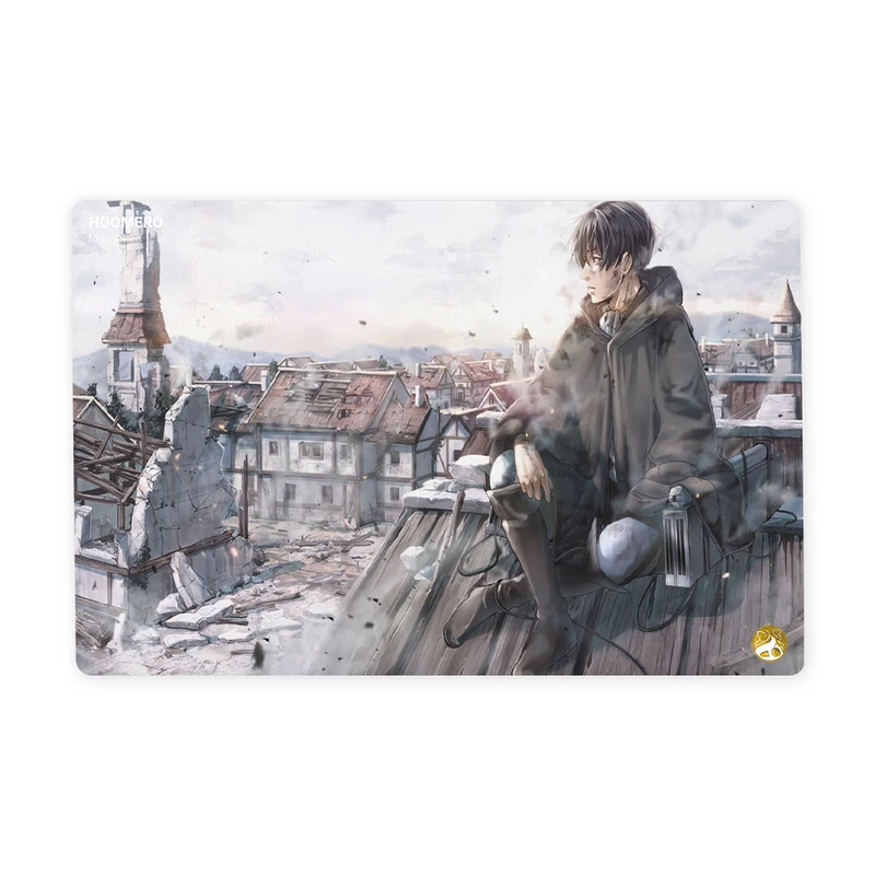 ماوس پد هومرو مدل ML014-SIZE2437 طرح انیمه اتک ان تایتان