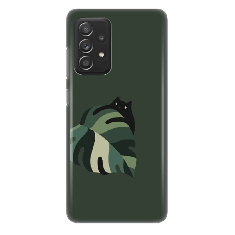 کاور طرح برگ و گربه کد DIMO-048 مناسب برای گوشی موبایل سامسونگ Galaxy A52s / Galaxy A52 