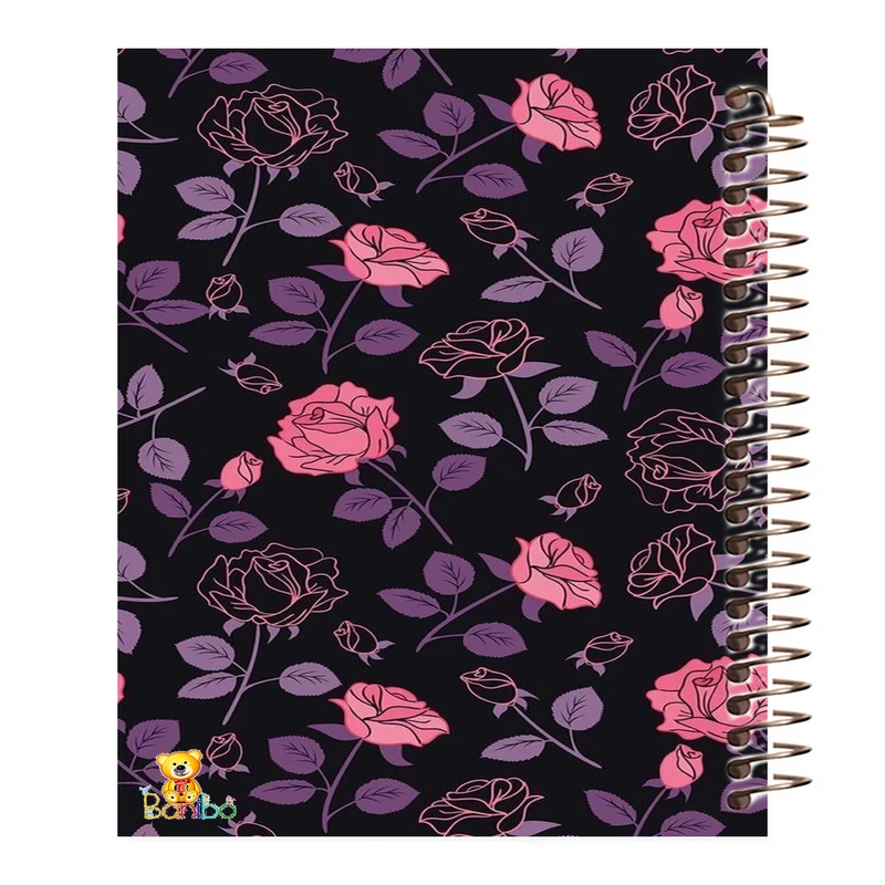 دفتر مشق 100 برگ بانیبو طرح گل کد 737