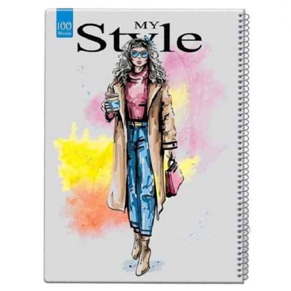 دفتر مشق 100 برگ مدل مای استایل کد MSD1