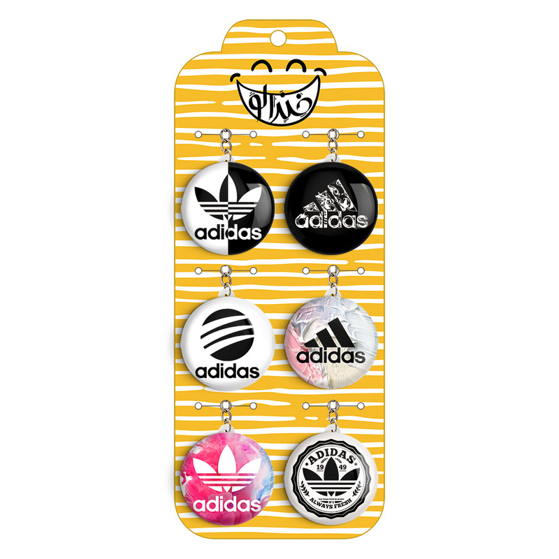 جاکلیدی خندالو مدل آدیداس Adidas کد 1457A مجموعه 6 عددی
