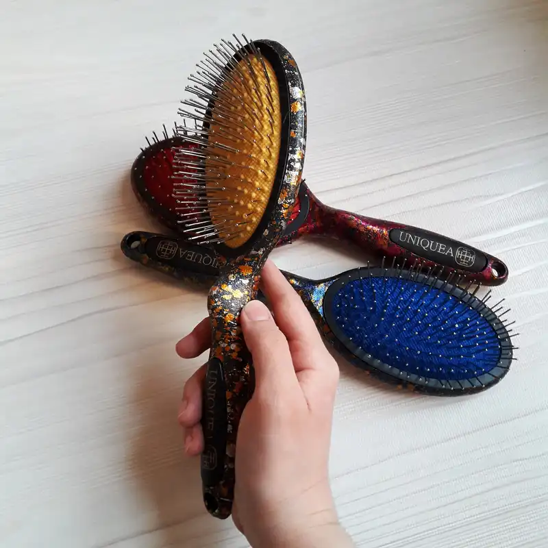 برس مو یونیکا طرح سرامیک بسته 3 عددی