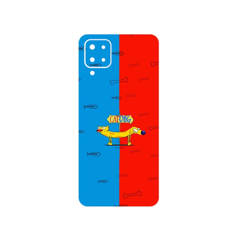 برچسب پوششی ماهوت مدل CatDog مناسب برای گوشی موبایل سامسونگ Galaxy F12