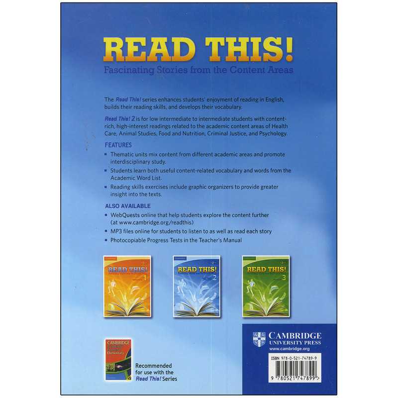 کتاب Read This 2 اثر Daphne Mackey and Alice Savage انتشارات کمبریج کتاب Read This 2 اثر Daphne Mackey and Alice Savage انتشارات کمبریج