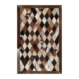 کلاژ فرش پوست و چرم کمالی مدل AD-00415