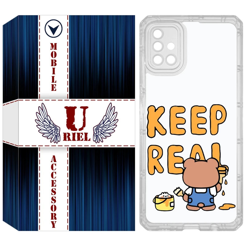 کاور یوریل مدل Clear کد 15 طرح خرس مناسب برای گوشی موبایل سامسونگ Galaxy A51