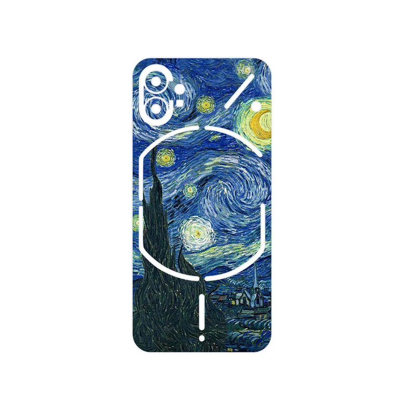 برچسب پوششی ماهوت مدل The Starry Night of van Gogh مناسب برای گوشی موبایل ناتینگ Phone 1