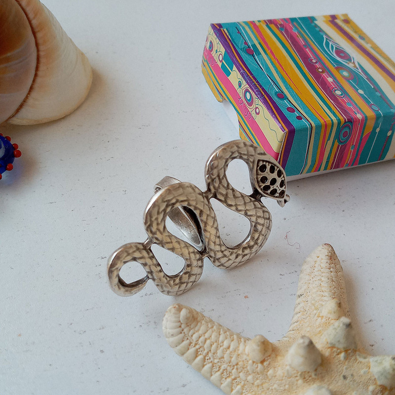 انگشتر زنانه مدل مار کد SN-715