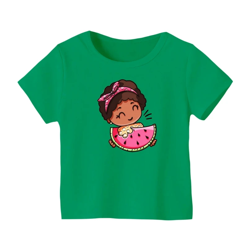 تی شرت آستین کوتاه بچگانه مدل دخترک یلدایی کد 37