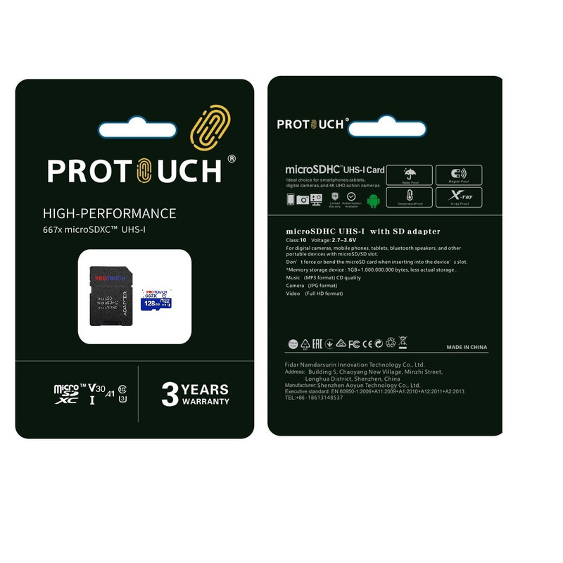 کارت حافظه‌ microSDXC پروتاچ مدل ULTRA کلاس 10 استاندارد UHS-1 U3 سرعت 120MBps ظرفیت 128 گیگابایت به همراه آداپتور SD