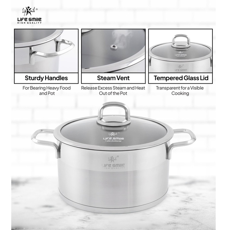 سرویس پخت و پز 6 پارچه لایف اسمایل مدل LIFEP12-6