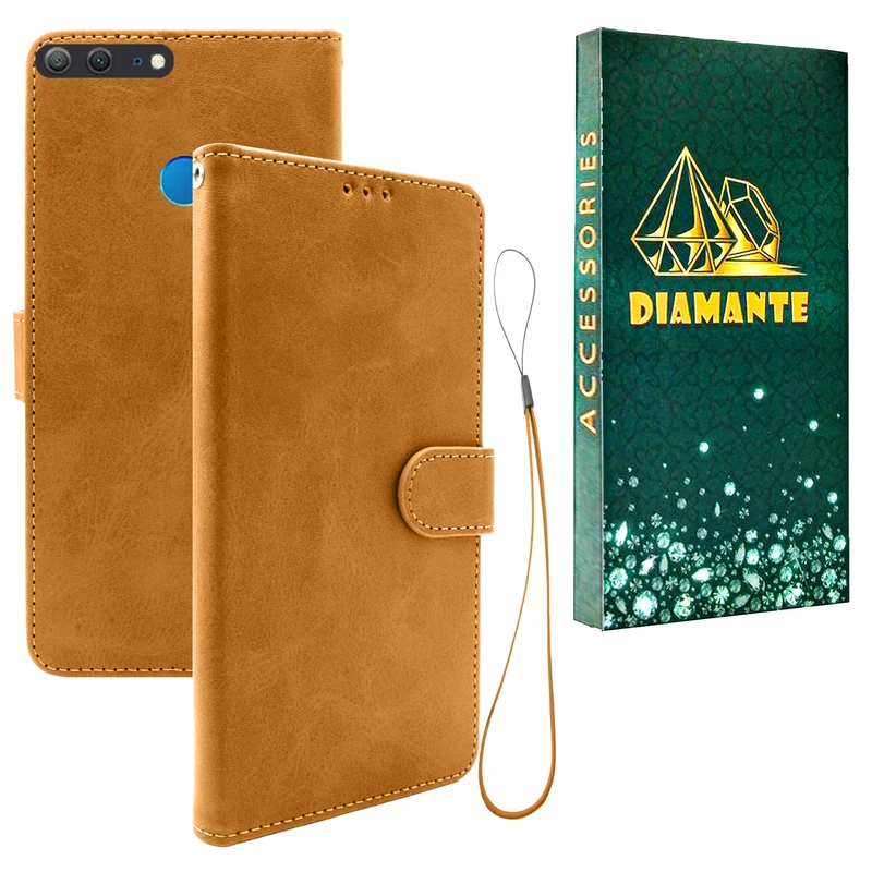 کیف کلاسوری دیامانته مدل Mokety Gn مناسب برای گوشی موبایل آنر 9 Lite به همراه بندآویز