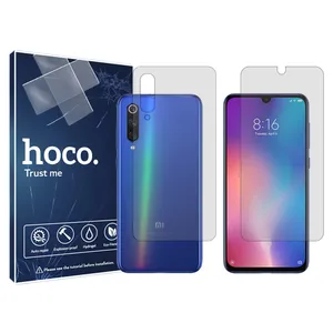Hoco HyGEL model transparent screen protector suitable for Xiaomi Mi 9 SE mobile phone along with the back protector