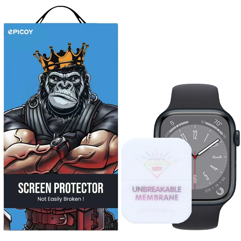 محافظ صفحه نمایش مات اپیکوی مدل Hydrogel-Mte مناسب برای اپل واچ 45 میلی متری سری 7 / 8