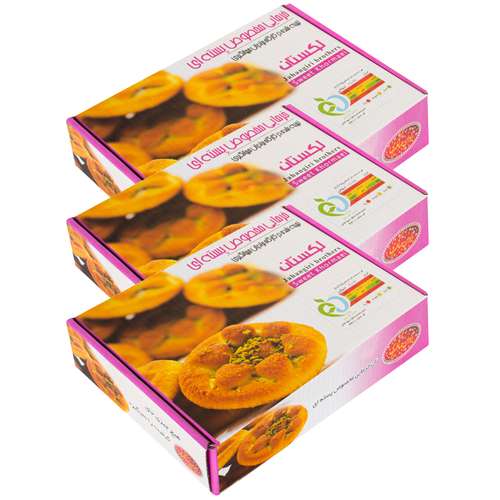 نان خرمایی پسته ای لکستان - 700 گرم مجموعه 3 عددی