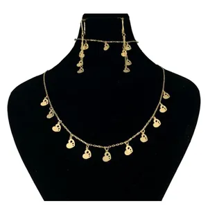 ست طلا 18 عیار زنانه دوست خوب مدل قلب dk1026