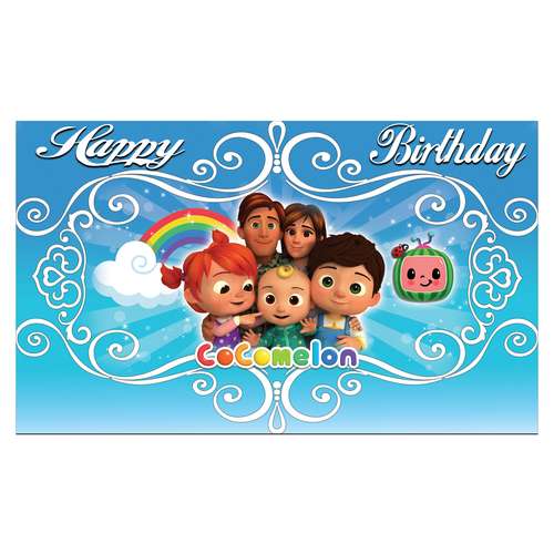 بنر تولد مستر تم طرح کوکو ملون 