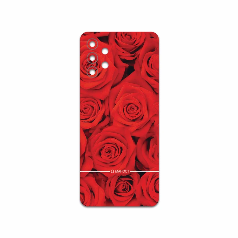 برچسب پوششی ماهوت مدل Red-Flower مناسب برای گوشی موبایل سامسونگ Galaxy A32 5G