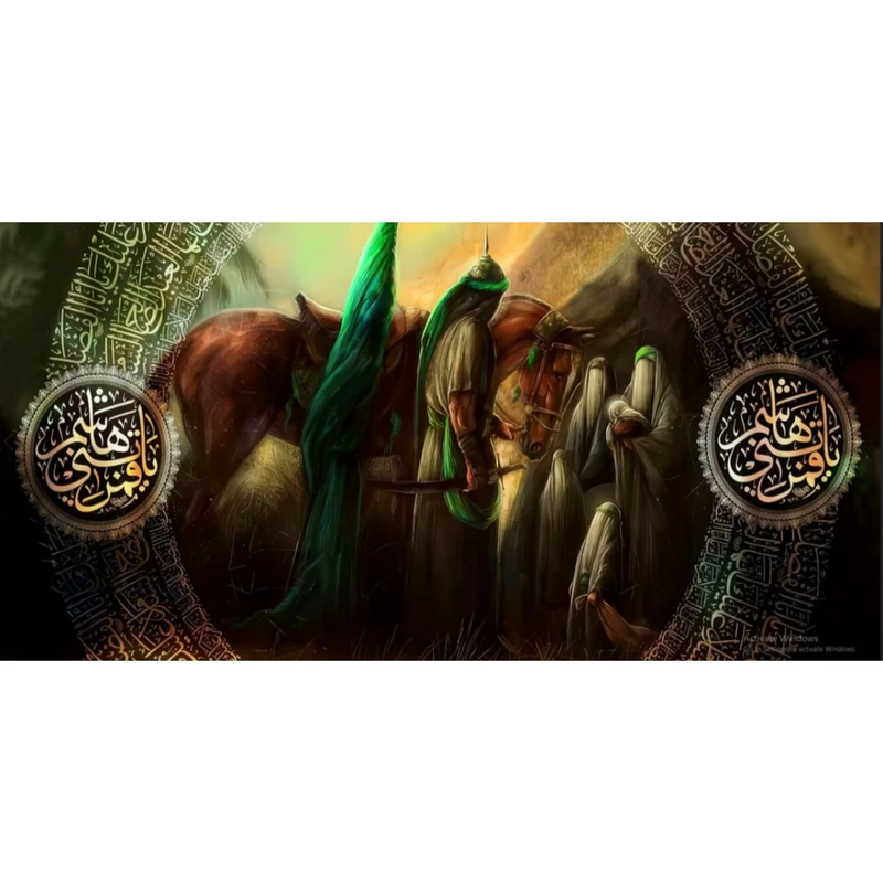 پرچم طرح قمر بنی هاشم کد 02