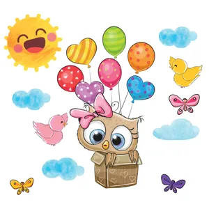 استیکر دیواری کودک مدل cute13 hk