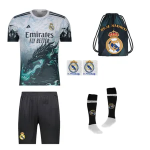 ست 6 تکه لباس ورزشی پسرانه مدل دراگون رئال مادرید طرح امباپه کد f2026