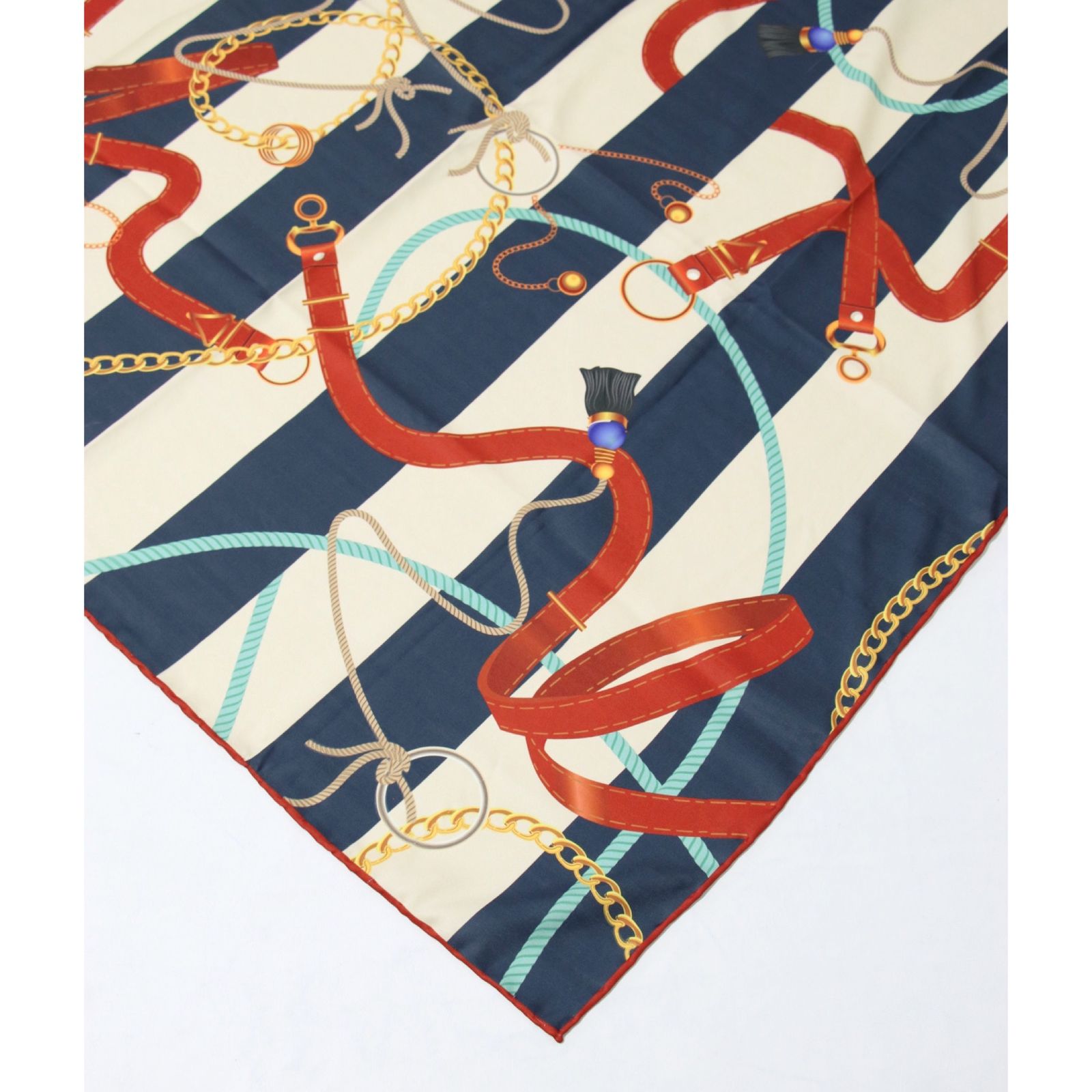 روسری زنانه مدل ابریشم روز مادر طرح زنجیری جدید کد ana-2955 - - 15