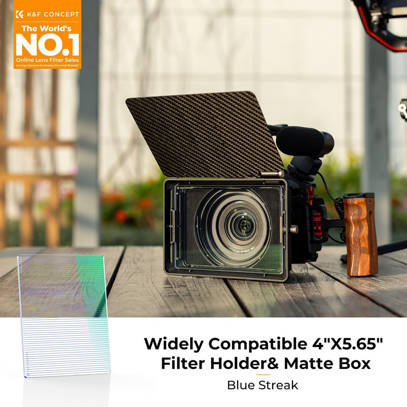 فیلتر لنز کی اند اف مدل SQUARE FILTER  Blue Streak Matte Box System Nano‑X - 4×5.65