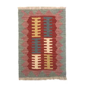  گلیم دستبافت نیم متری طرح قشقایی کد 604061