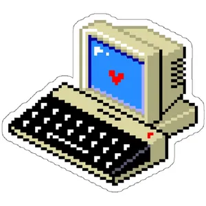 استیکر لپ تاپ  مدل Computer Lover