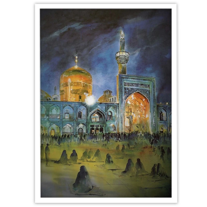 تابلو بکلیت طرح نقاشی ایران حرم امام رضا (ع) مدل W-15437
