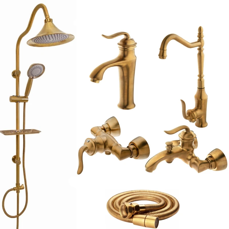 ست شیرآلات  شیرالات رز مدل آرنیکا 2 مجموعه 6 عددی