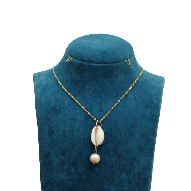 گردنبند دخترانه مدل صدف و مروارید گردنبند دخترانه مدل صدف و مروارید