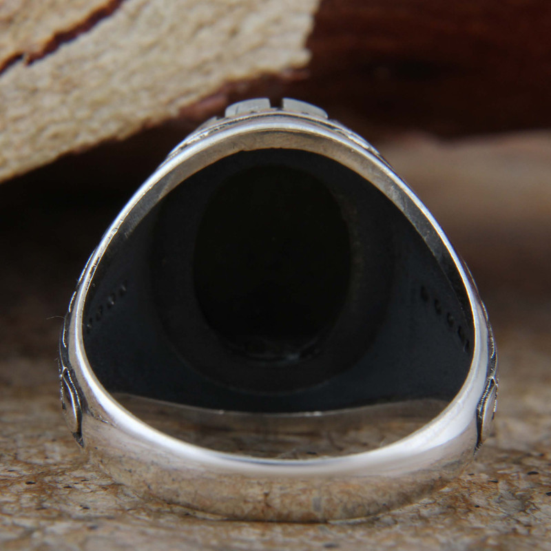 انگشتر نقره مردانه بازرگانی میلادی مدل عقیق نگین مارکازیت رکاب ترک وارداتی کد AM_4162 انگشتر نقره مردانه بازرگانی میلادی مدل عقیق نگین مارکازیت رکاب ترک وارداتی کد AM_4162